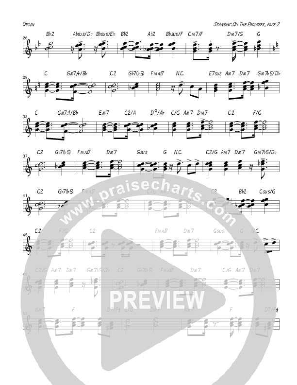 Standing On The Promises (Instrumental) Organ (Tom Payne)