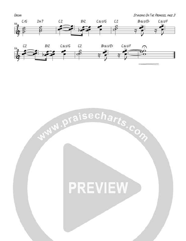 Standing On The Promises (Instrumental) Organ (Tom Payne)