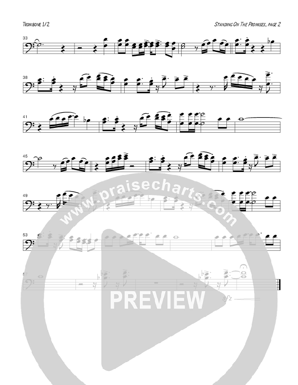 Standing On The Promises (Instrumental) Trombone 1/2 (Tom Payne)