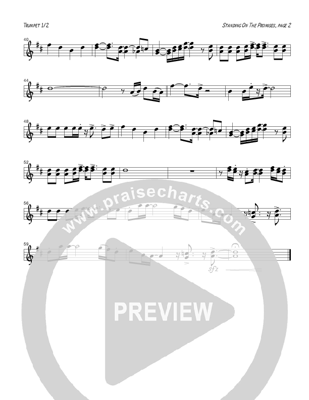 Standing On The Promises (Instrumental) Trumpet 1,2 (Tom Payne)