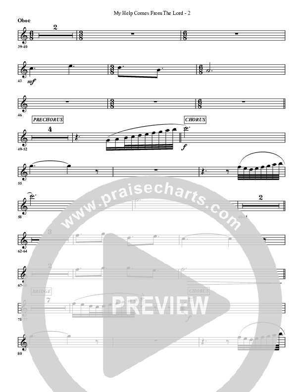 My Help Comes From The Lord Oboe (G3 Worship)