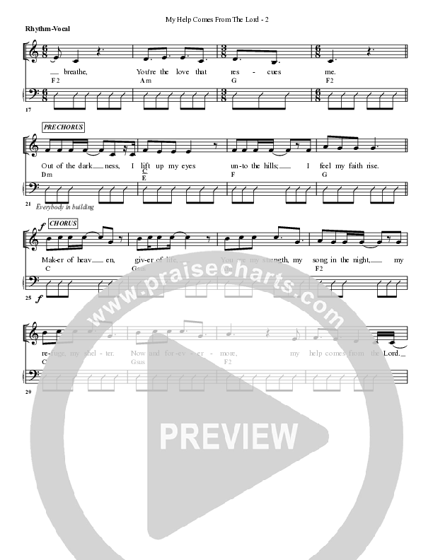 My Help Comes From The Lord Rhythm/Vocal (G3 Worship)