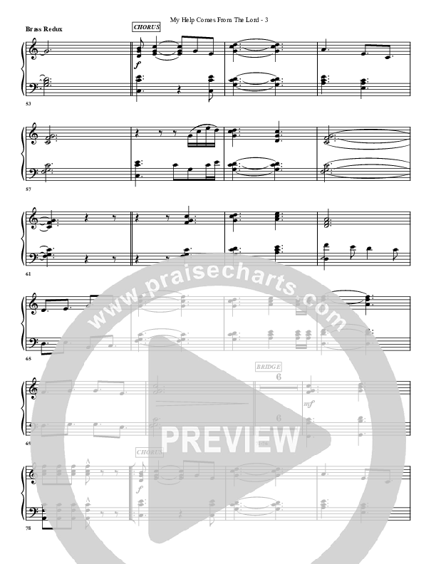 My Help Comes From The Lord Synth Brass (G3 Worship)
