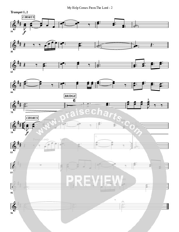 My Help Comes From The Lord Trumpet 1,2 (G3 Worship)