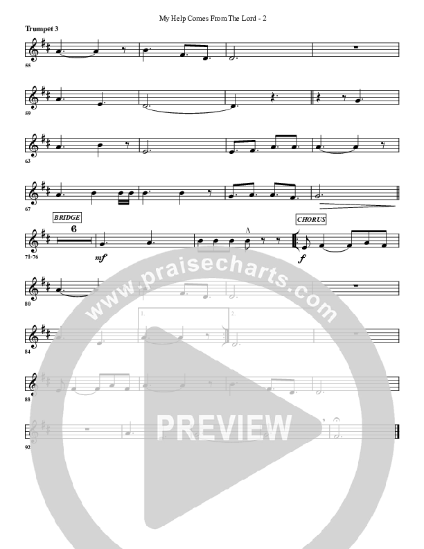 My Help Comes From The Lord Trumpet 3 (G3 Worship)