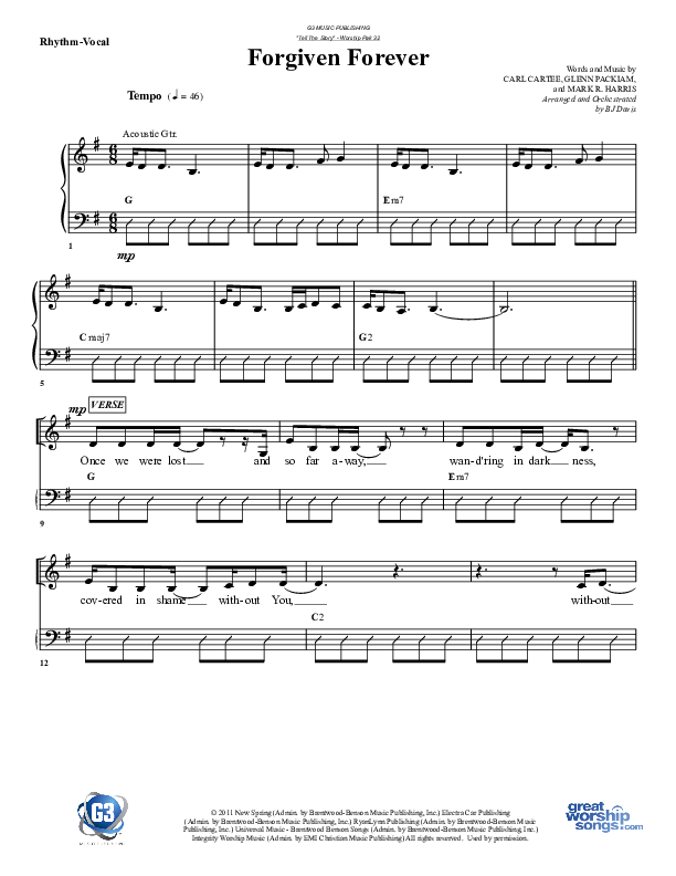 Forgiven Forever Rhythm/Vocal (G3 Worship)
