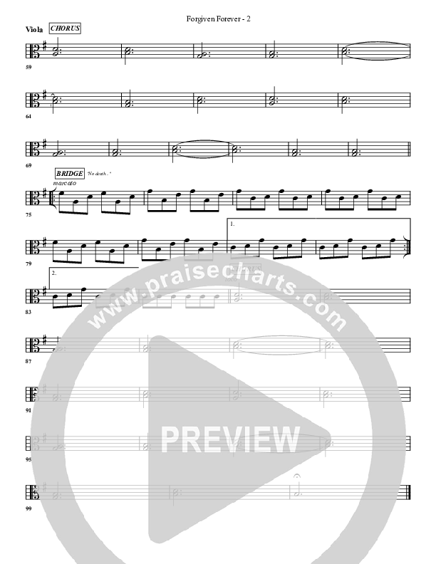Forgiven Forever Viola (G3 Worship)