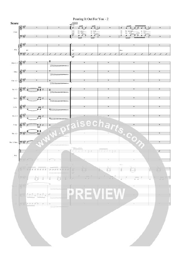 Pouring It Out For You Orchestration (G3 Worship)