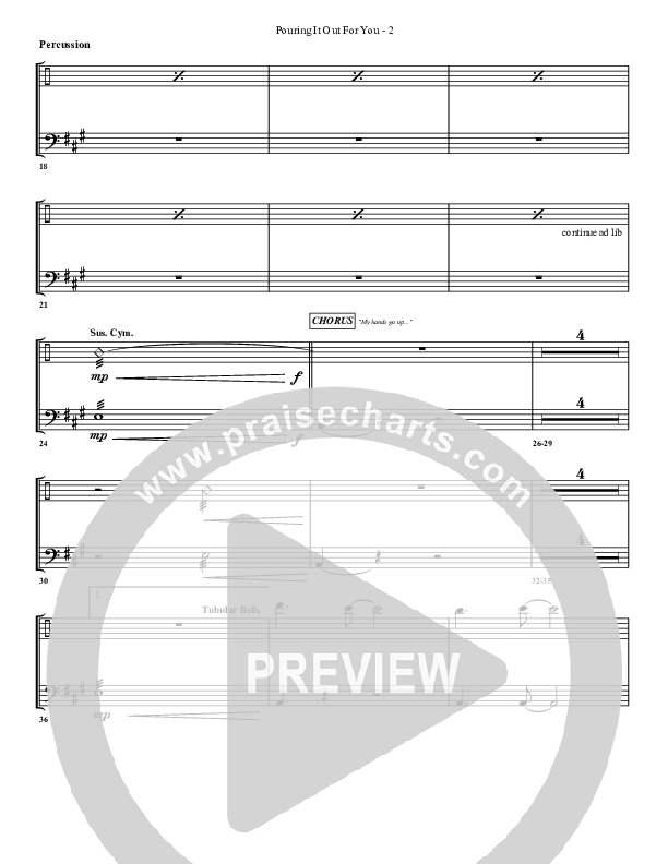 Pouring It Out For You Percussion (G3 Worship)