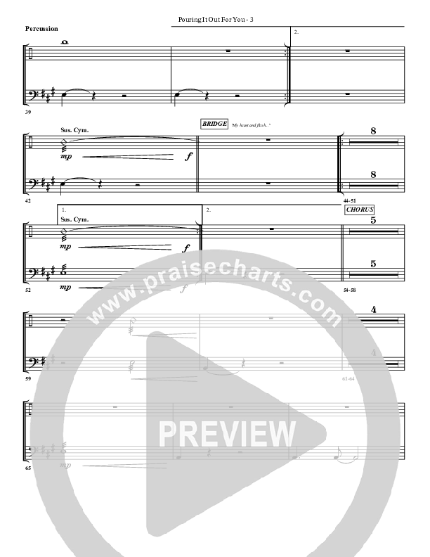 Pouring It Out For You Percussion (G3 Worship)