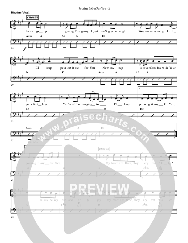 Pouring It Out For You Rhythm/Vocal (G3 Worship)