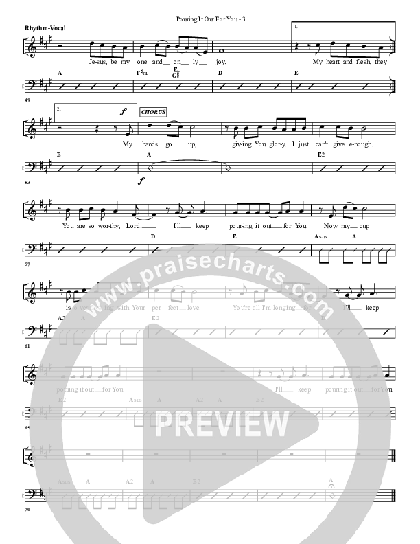 Pouring It Out For You Rhythm/Vocal (G3 Worship)