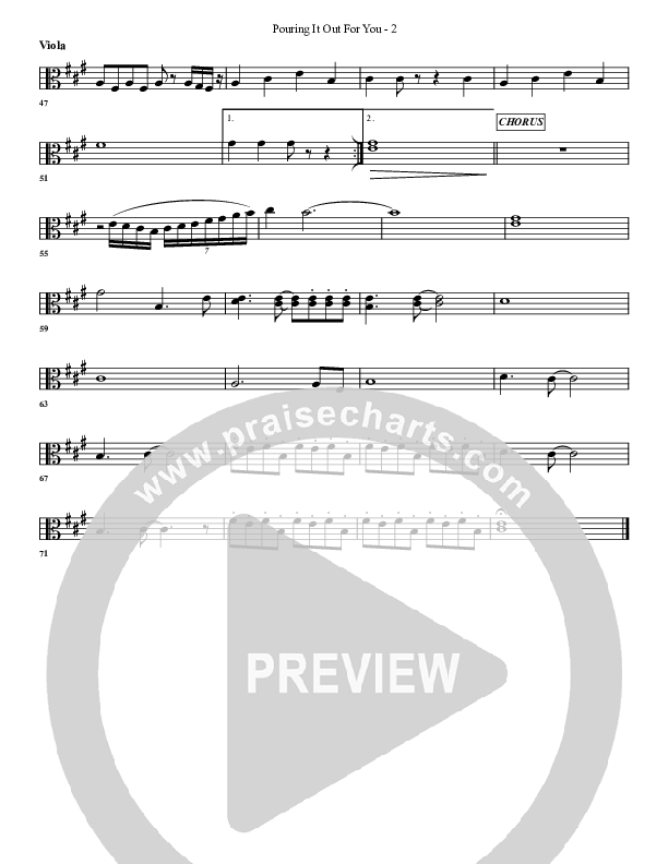 Pouring It Out For You Viola (G3 Worship)