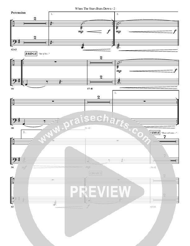 When The Stars Burn Down Percussion (G3 Worship)