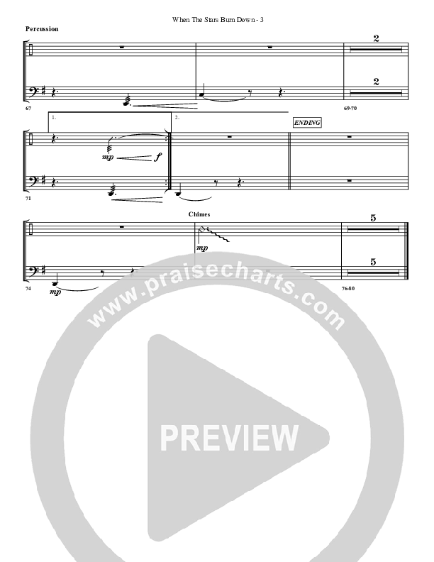 When The Stars Burn Down Percussion (G3 Worship)