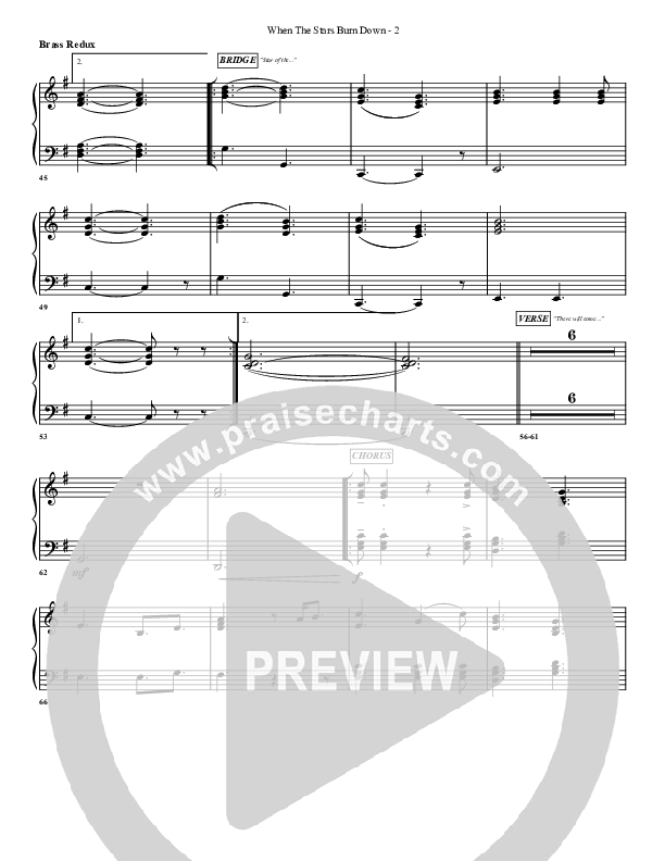 When The Stars Burn Down Synth Brass (G3 Worship)