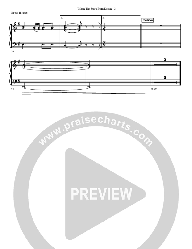 When The Stars Burn Down Synth Brass (G3 Worship)