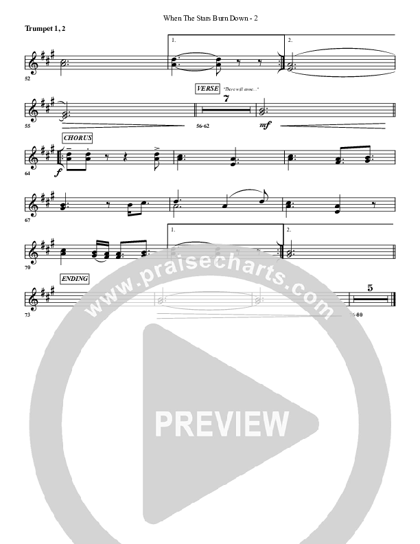 When The Stars Burn Down Trumpet 1,2 (G3 Worship)