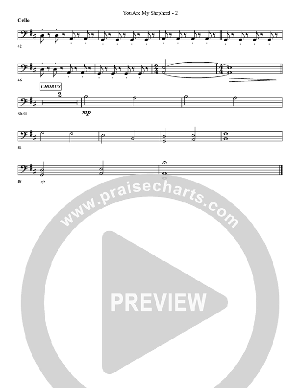 You Are My Shepherd Cello (G3 Worship)