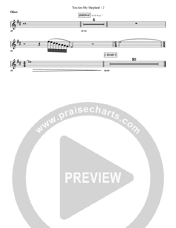 You Are My Shepherd Oboe (G3 Worship)