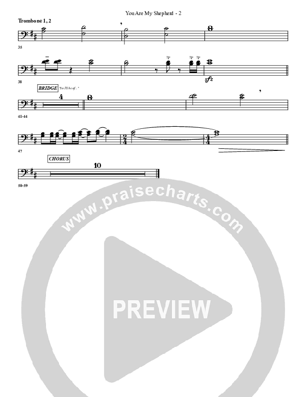 You Are My Shepherd Trombone 1/2 (G3 Worship)