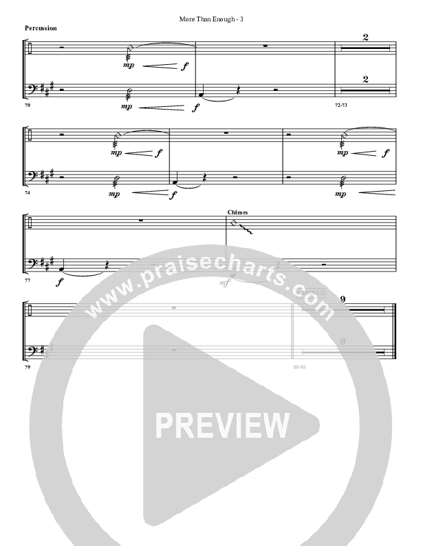 More Than Enough Percussion (G3 Worship)