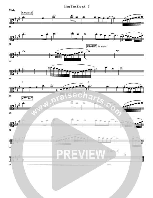More Than Enough Viola (G3 Worship)