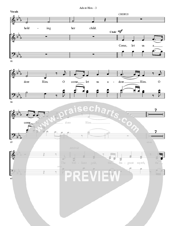 Adore Him Lead Sheet (G3 Worship)