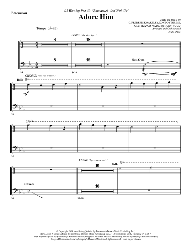 Adore Him Percussion (G3 Worship)