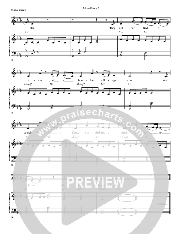 Adore Him Piano/Vocal (G3 Worship)