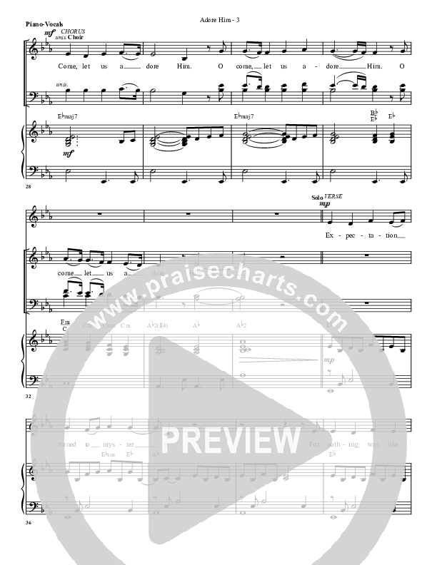 Adore Him Piano/Vocal (G3 Worship)