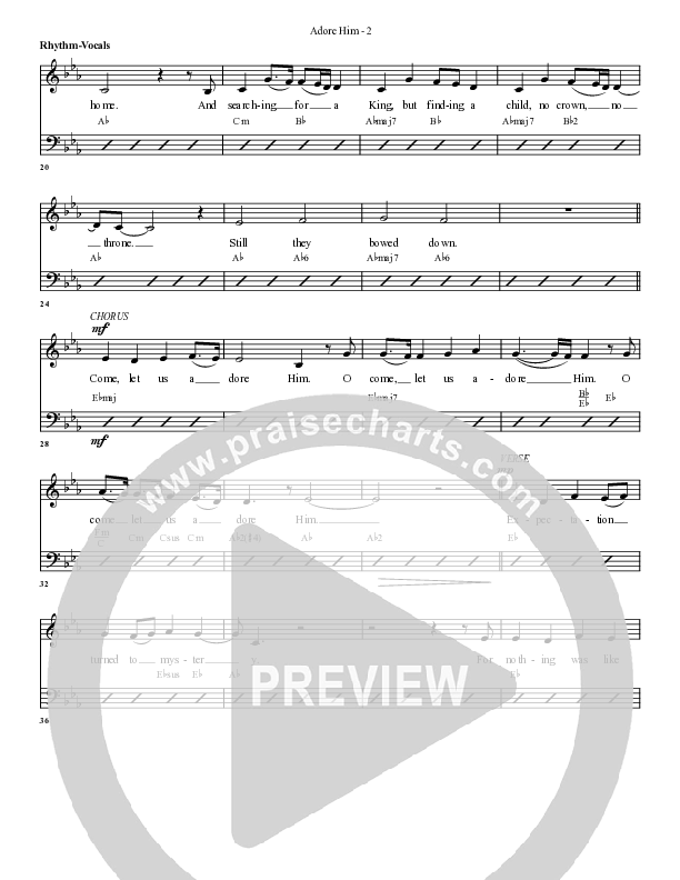 Adore Him Rhythm/Vocal (G3 Worship)