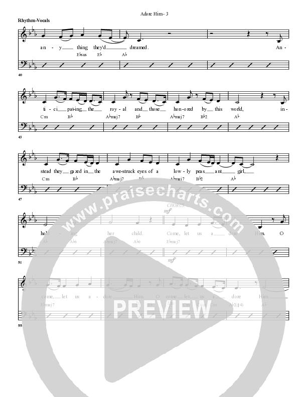 Adore Him Rhythm/Vocal (G3 Worship)