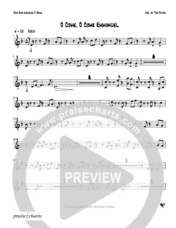 O Come O Come Emmanuel (Instrumental) Bari Sax (Tom Payne)