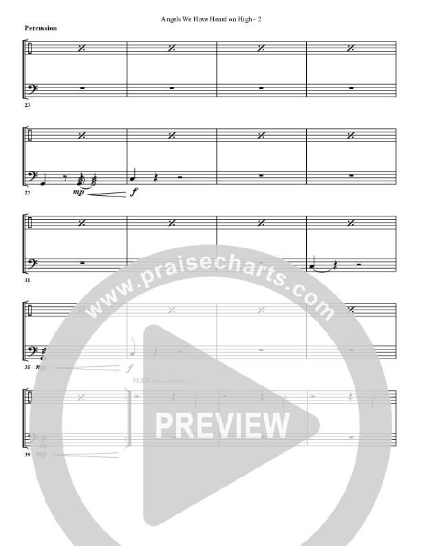 Angels We Have Heard On High Percussion (G3 Worship)