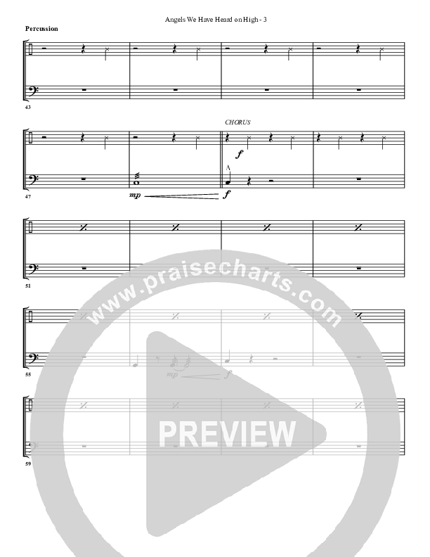 Angels We Have Heard On High Percussion (G3 Worship)