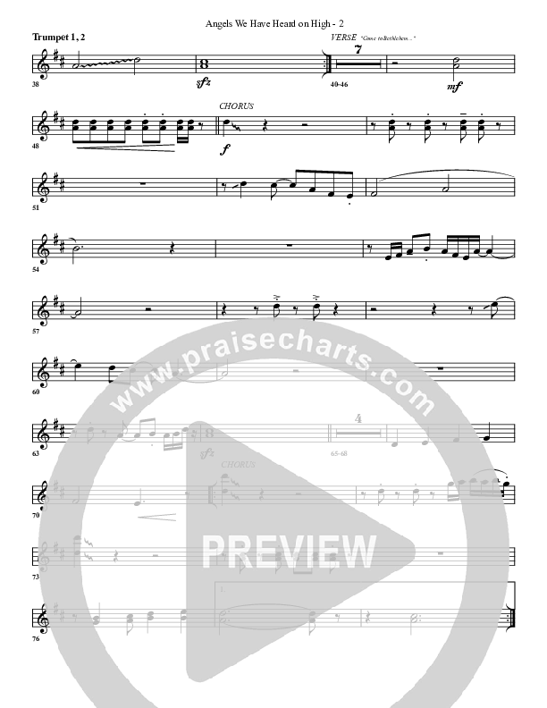 Angels We Have Heard On High Trumpet 1,2 (G3 Worship)