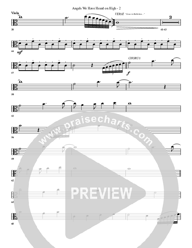 Angels We Have Heard On High Viola (G3 Worship)