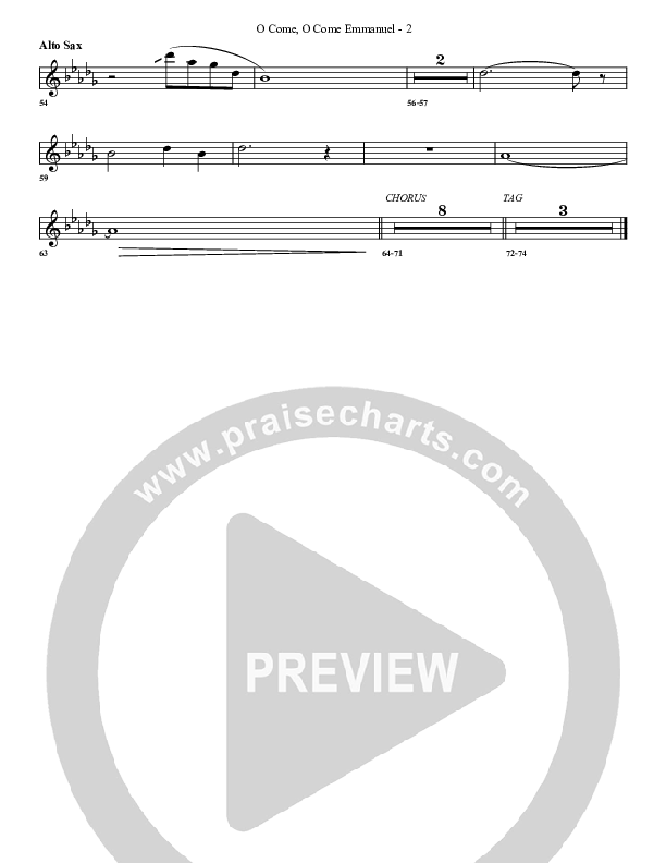 O Come O Come Emmanuel (with The One Who Saves) Alto Sax (G3 Worship)
