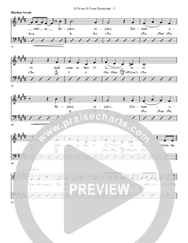 O Come O Come Emmanuel (with The One Who Saves) Rhythm/Vocal (G3 Worship)