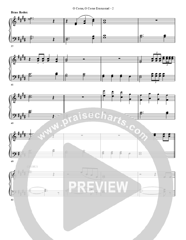 O Come O Come Emmanuel (with The One Who Saves) Synth Brass (G3 Worship)