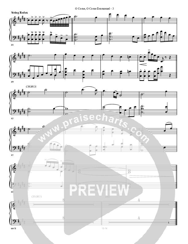 O Come O Come Emmanuel (with The One Who Saves) Synth Strings (G3 Worship)