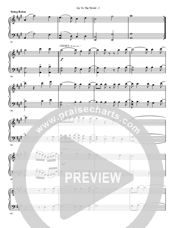 Joy To The World (with He Has Come) Synth Strings (G3 Worship)