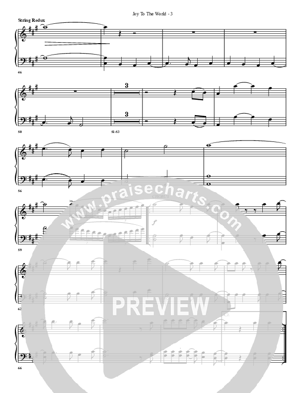 Joy To The World (with He Has Come) Synth Strings (G3 Worship)