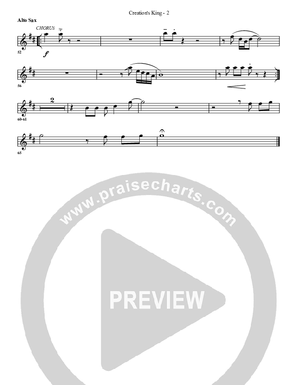 Creation's King Alto Sax (G3 Worship)