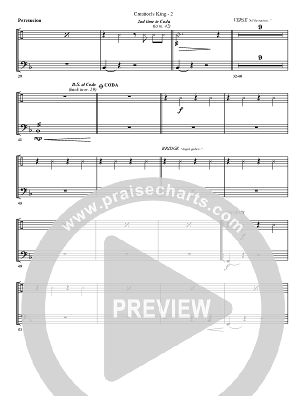 Creation's King Percussion (G3 Worship)