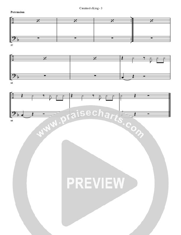 Creation's King Percussion (G3 Worship)