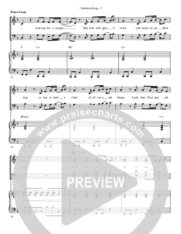 Creation's King Lead & Piano (G3 Worship)