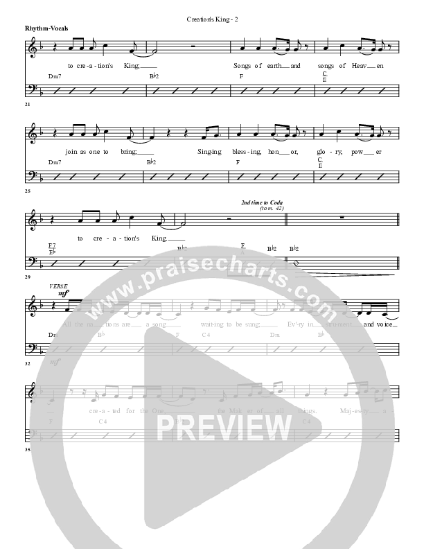 Creation's King Rhythm/Vocal (G3 Worship)