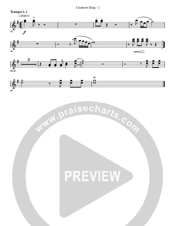 Creation's King Trumpet 1,2 (G3 Worship)